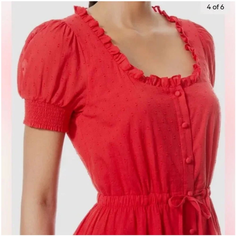 Alice + Olivia Red Mini Dress - Picture 4 of 16